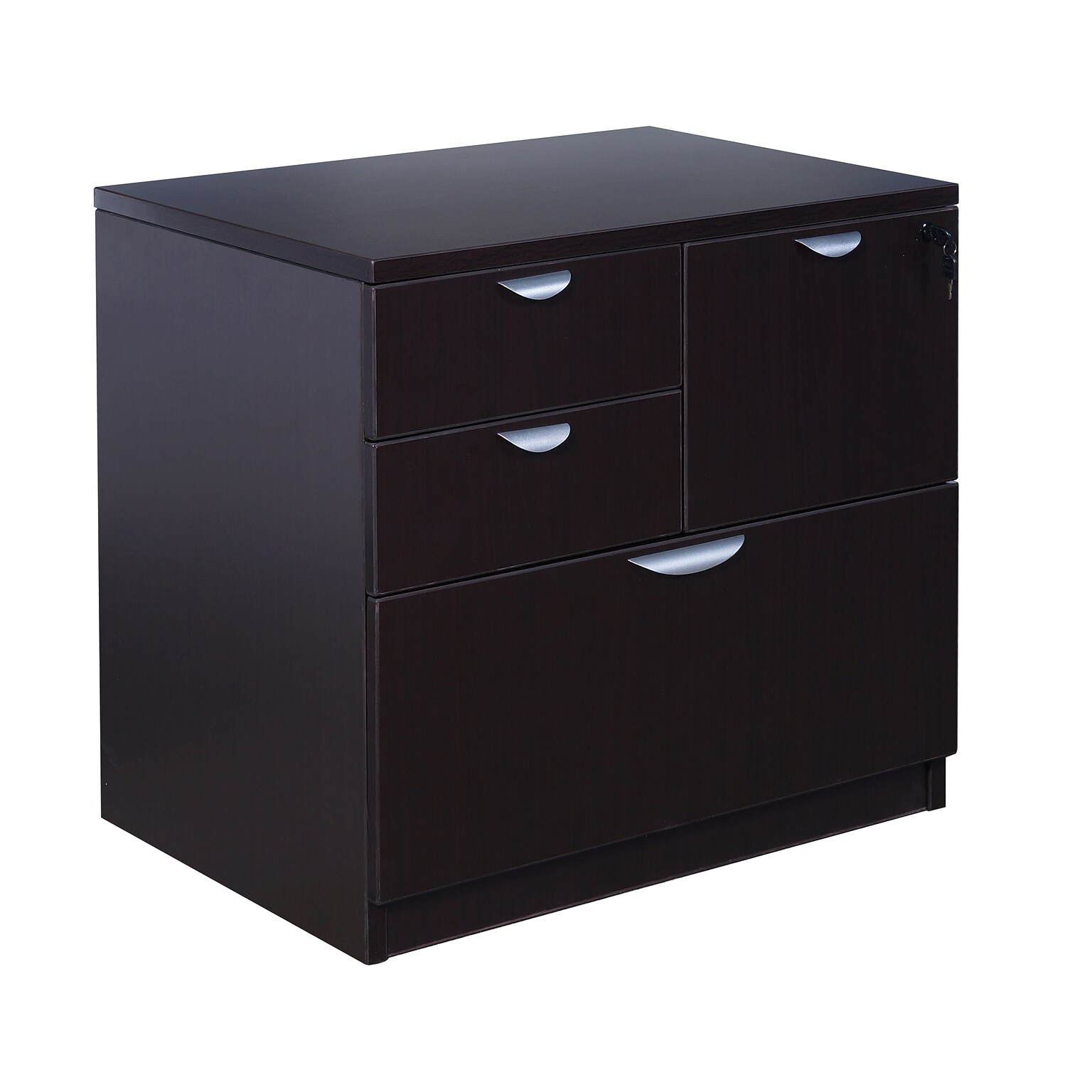 Boss Office Products Combo Lateral File, Mocha (N114-MOC)