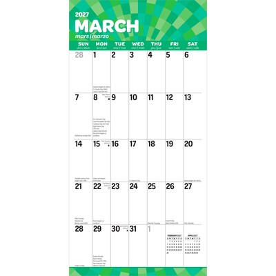 2027 BrownTrout Large Print 12" x 12" Monthly Wall Calendar (9798330712755)