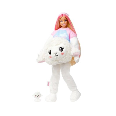 Mattel Barbie Cutie Reveal Doll & Accessories, Lamb Plush Costume, 2/Pack (HKR03)