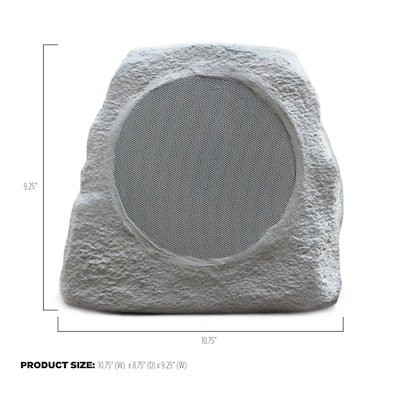 ION Glow Stone Wireless Link Solar Bluetooth Multi-Sync Outdoor Rock Speaker w/LED Lights, Water Resistant (GLOWSTNLINKXUS)