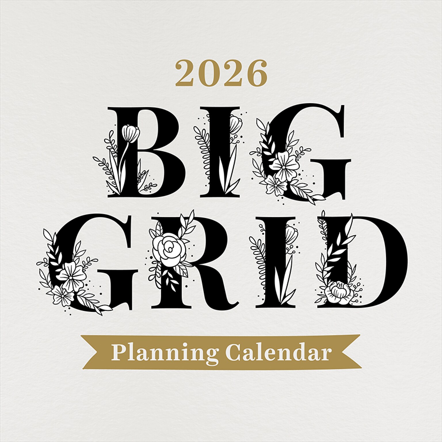 2026 TF Publishing Big Grid 12 x 12 Monthly Wall Calendar (26-1103)