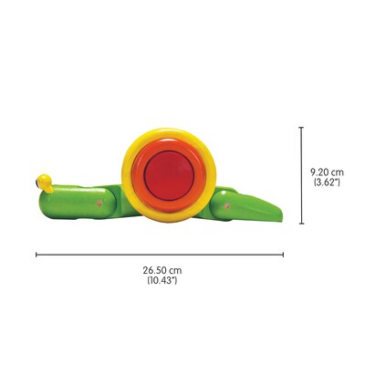 Plan Toys Wooden Pull Along Toy Snail, Green (PTS5108)