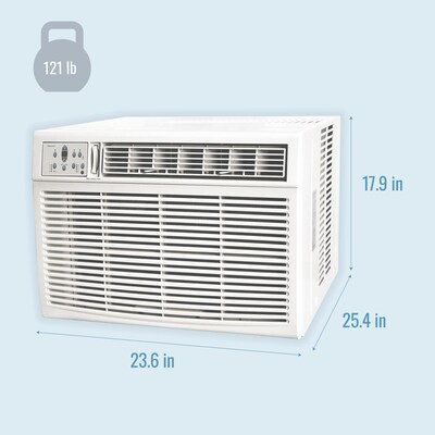 Keystone 230-Volt 23,200 BTU Window Air Conditioner with Remote, White (KSTHW25B)