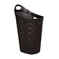 Mind Reader 15.85-Gallon Rolling Laundry Hamper, Plastic, Brown (60HWHEEL-BRN)