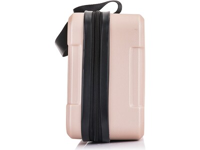 DUKAP Tour 11.5" Plastic Toiletry Bag, Water Resistant, Champagne (DKTOU00XS-CHA)
