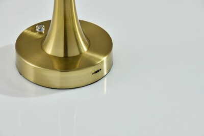 Adesso Jimmy LED Table Lamp, Antique Brass (2602-21)