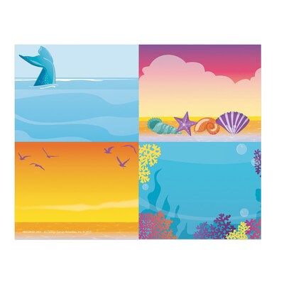 Eureka Seas the Day Name Tags, 2-7/8 x 2-1/4, 40/Pack, 6 Packs (EU-650341-6)