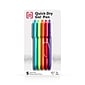 TRU RED™ Retractable Quick Dry Gel Pens, Medium Point, 0.7mm, Assorted, 5/Pack (TR54497)