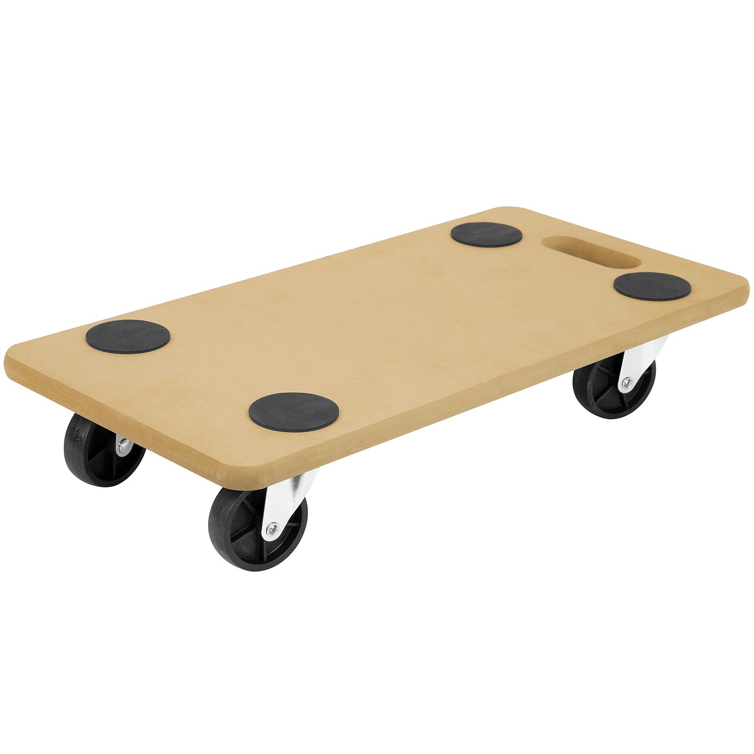 Mount-It! Small Platform Mover Dolly, Holds Up to 220 lbs., Light Brown (MI-925)