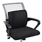 Mind Reader Memory Foam Ergonomic Lower Back Cushion Office Chair Support, Black (BACKFOAM-BLK)