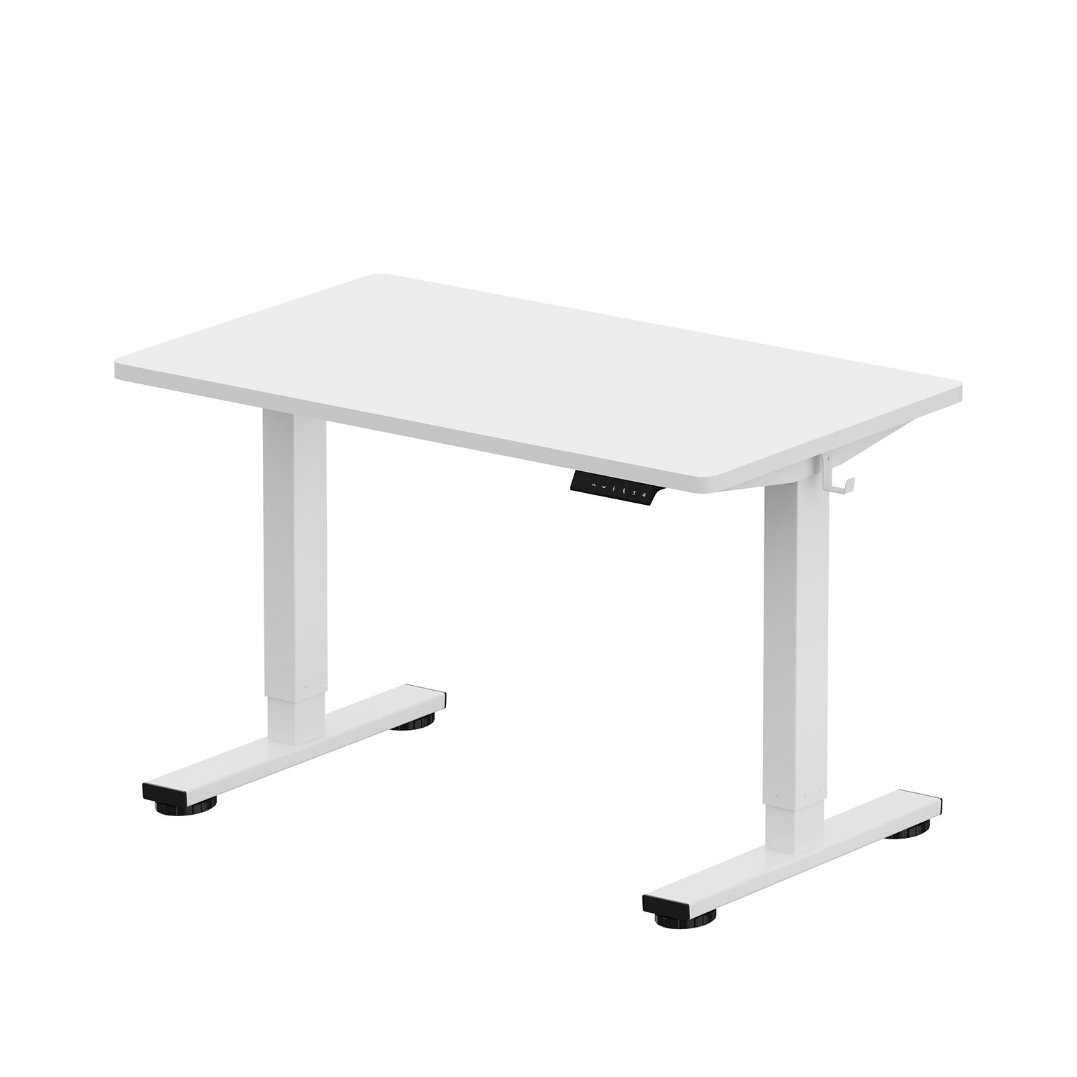 FlexiSpot E2 42W Electric Adjustable Standing Desk, White (E2W4224W)