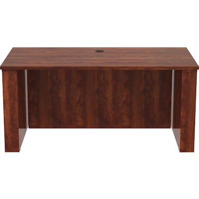 Lorell Essentials Series 60W Electric Adjustable Standing Desk, Cherry (LLR69570)
