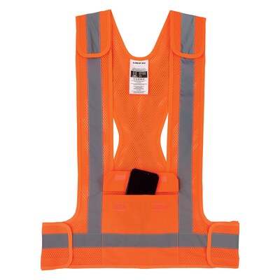 Ergodyne GloWear 8142BA High Visibility Safety Vest, ANSI Class O1, Lime, 4X/5X (27023)