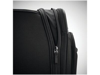 Samsonite 22.4" Carry-On Suitcase, 4-Wheeled Spinner, TSA Checkpoint Friendly, Black (127373-1041)