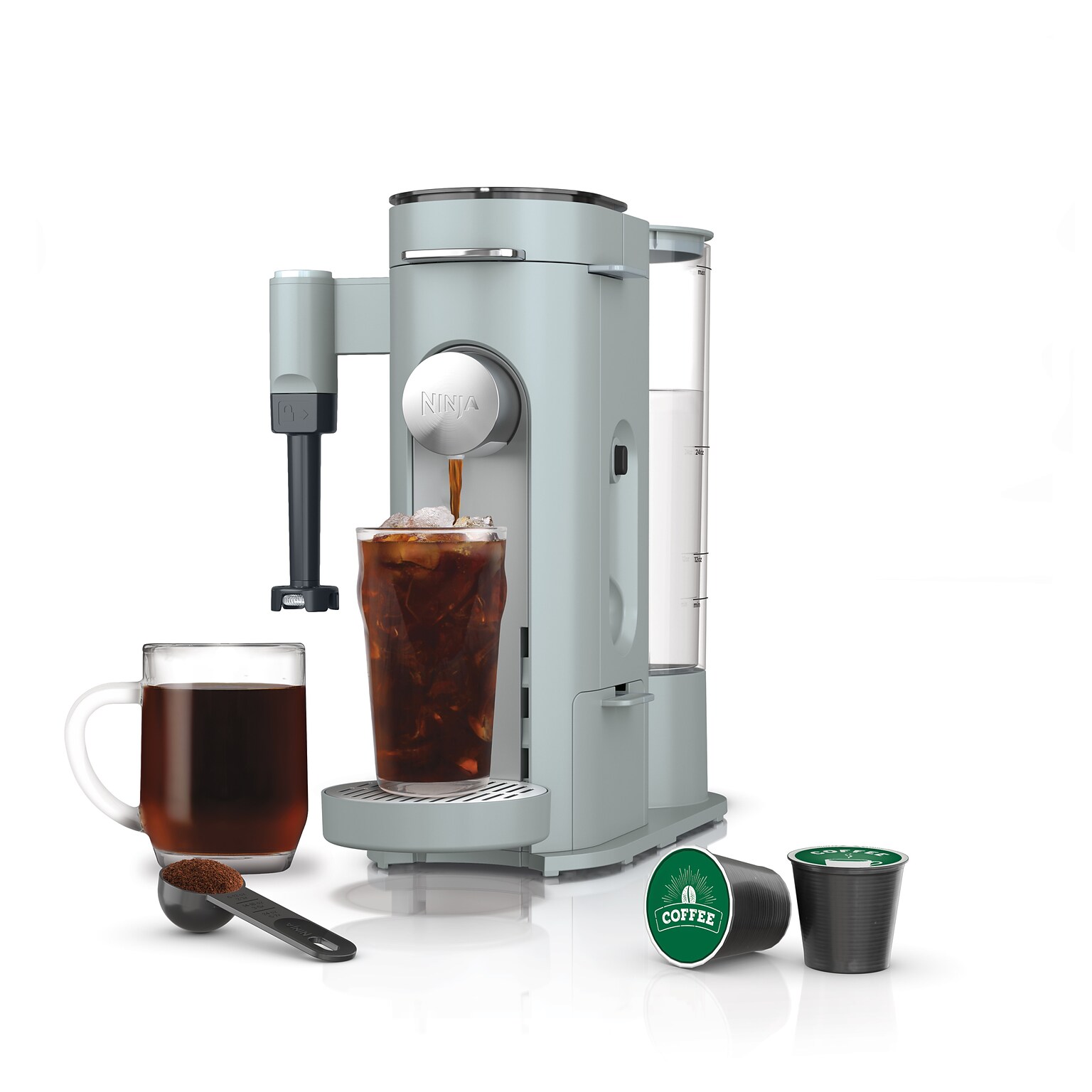 Ninja 3-Cups Single Serve Coffee Maker, Glacier Blue (PB051GB)