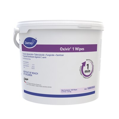 Oxivir Disinfecting Wipes, 160 Wipes/Container, 4/Carton (100850924)