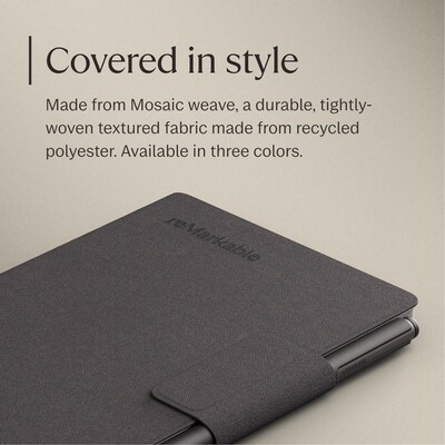 reMarkable Mosaic Weave Book Folio for 7.3" Paper Pro Move Paper Tablet, Basalt (RM11A-1001NW)