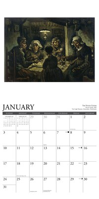 2027 Willow Creek Van Gogh 12" x 12" Monthly Wall Calendar, Assorted Colors (62777)
