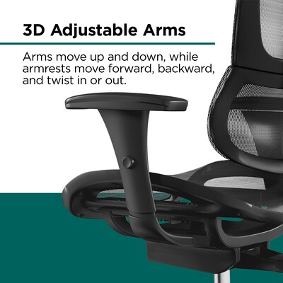 Workplace2.0 Lawton Ergonomic Mesh Swivel Task Chair, Black (UN62655)