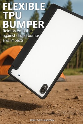 SaharaCase Venture Series TPU 11" Folio Case for Galaxy Tab S11, Scorpion Black (TB00484)