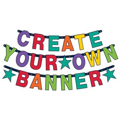 Party City Create Your Own Letter Banner, Multicolor (AM120558-NS)
