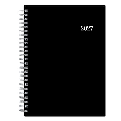 2027 Blue Sky 5.875 x 8.625 Day-to-Day Calendar, Black (160971)