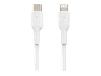 Belkin BOOST CHARGE 3.3' USB C to Lightning Cable, White (CAA003BT1MWH)