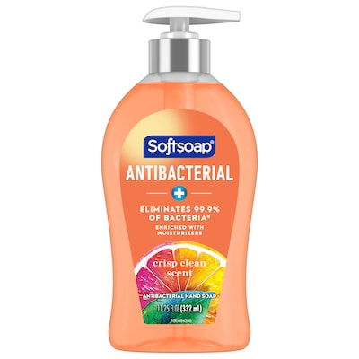 Softsoap Antibacterial Liquid Hand Soap, Crisp Clean Scent, 6/Carton (US03562)