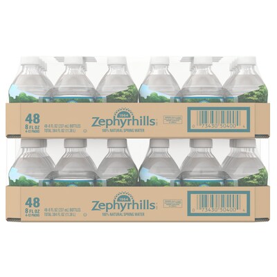 Zephyrhills 100% Natural Spring Water, 8 oz., 48/Pack (11475286)