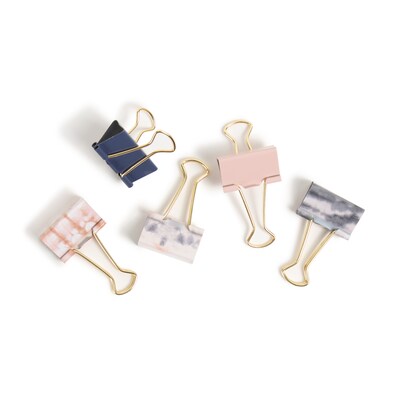 U Brands Fashion Large Binder Clips, Multicolored, 36 Clips/Pack (3611U06-24)