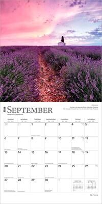 2026 BrownTrout France 12" x 12" Monthly Wall Calendar (9798330703289)
