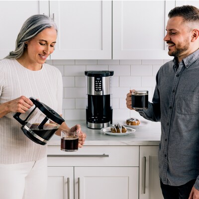 Ninja 14-Cups Automatic Drip Coffee Maker, Black & Stainless Steel (DCM201)