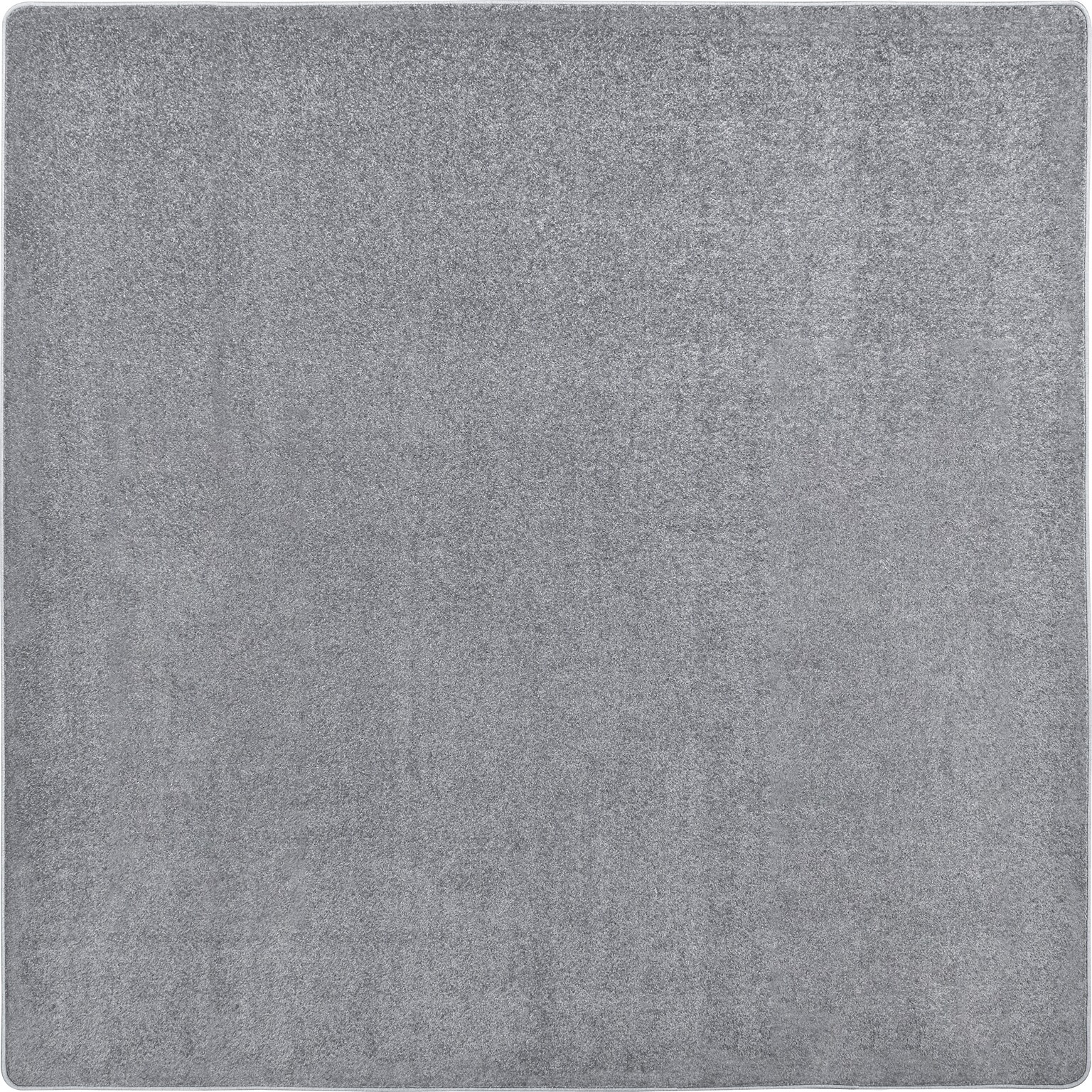Joy Carpets Endurance Polyester 6 x 6 Machine Tufted Rug, Silver (80P-12)