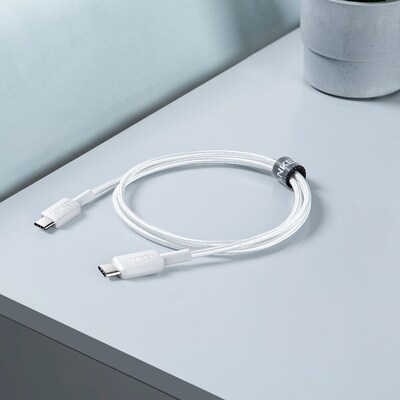 Anker 322 10' USB-C to USB-C Cable, Male to Male, White (A81F7H21-1)