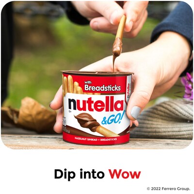Nutella Chocolate Hazelnut Spread with Breadsticks, 1.8 oz., 12/Box (FEU80314)