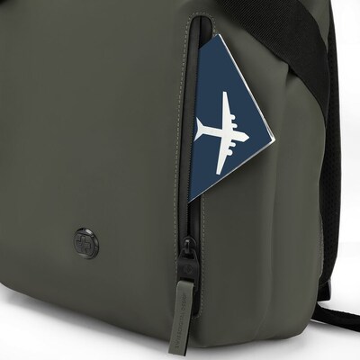 SwissDigital LAMONE Laptop Backpack, Medium, Dark Green (SD1681-23)