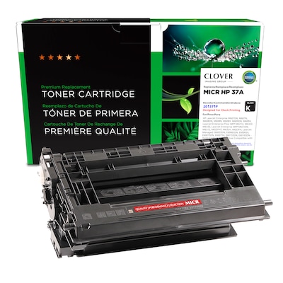 Clover Imaging Group Remanufactured Black Standard Yield MICR Toner Cartridge Replacement for HP 37A (CF237A/02-82040-001)