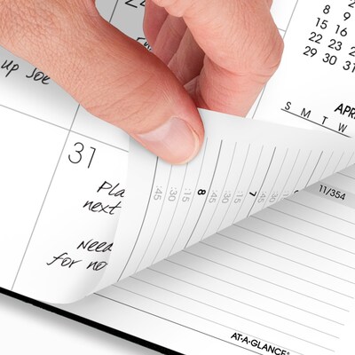 2026 AT-A-GLANCE Move-a-Page 8.75" x 11" Weekly & Monthly Appointment Book, Poly Cover, Black (70-950E-05-26)