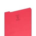 Smead File Folders, Reinforced 1/3-Cut Tab, Legal Size, Red, 100/Box (17734)