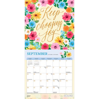 2027 BrownTrout Bonnie Marcus 7" x 7" Monthly Wall Calendar, Assorted Colors (9798330713066)