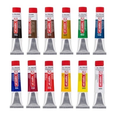 Talens Art Creation Oil Paint, Assorted Colors, 12mL, 12/Set, 2 Sets/Bundle (TLN9020112M-2)