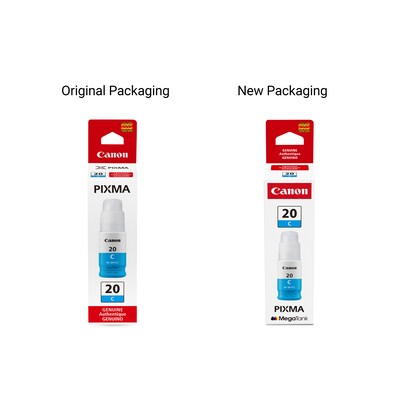 Canon GI-20 Cyan Standard Yield Ink Cartridge Refill (3394C001)