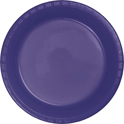 Creative Converting Touch of Color Plastic Dessert Plates, Purple, 240/Carton (28115011)