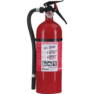 Kidde Multi-Purpose Dry Chemical Fire Extinguishers, Aluminum, 195 psi