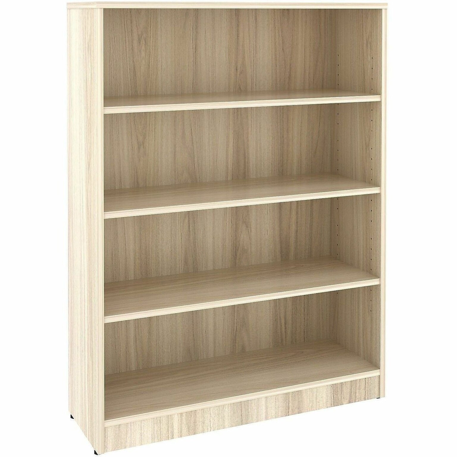 Lorell 47.74 4-Shelf Bookcase with Adjustable-Shelves, Modern Elm Laminate (LLR66341)