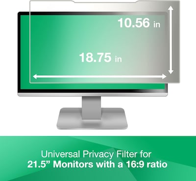 3M Anti-Glare Privacy Filter for 21.5 Widescreen Monitor, 16:9 Aspect Ratio (AG215W9B)