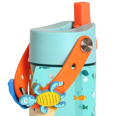 Elemental Splash Charm Plastic Water Bottle, 18 oz., Sunny Mermaid (EMLETR18SMM62C)
