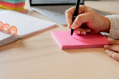 Post-it Notes, 4" x 6", Poptimistic Collection, Lined, 100 Sheets/Pad, 3 Pads/Pack (660-3AN)
