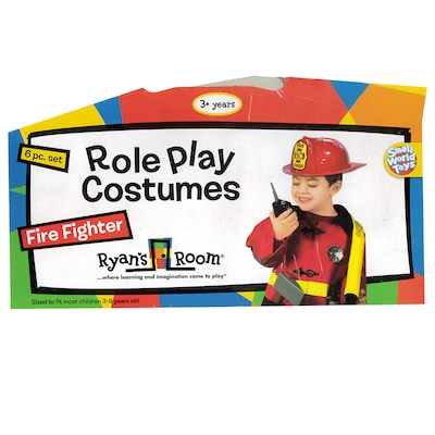 Small World Toys Ryans Room Dress-Up & Pretend Costume, Fire Fighter, Multicolored (SWT09511)
