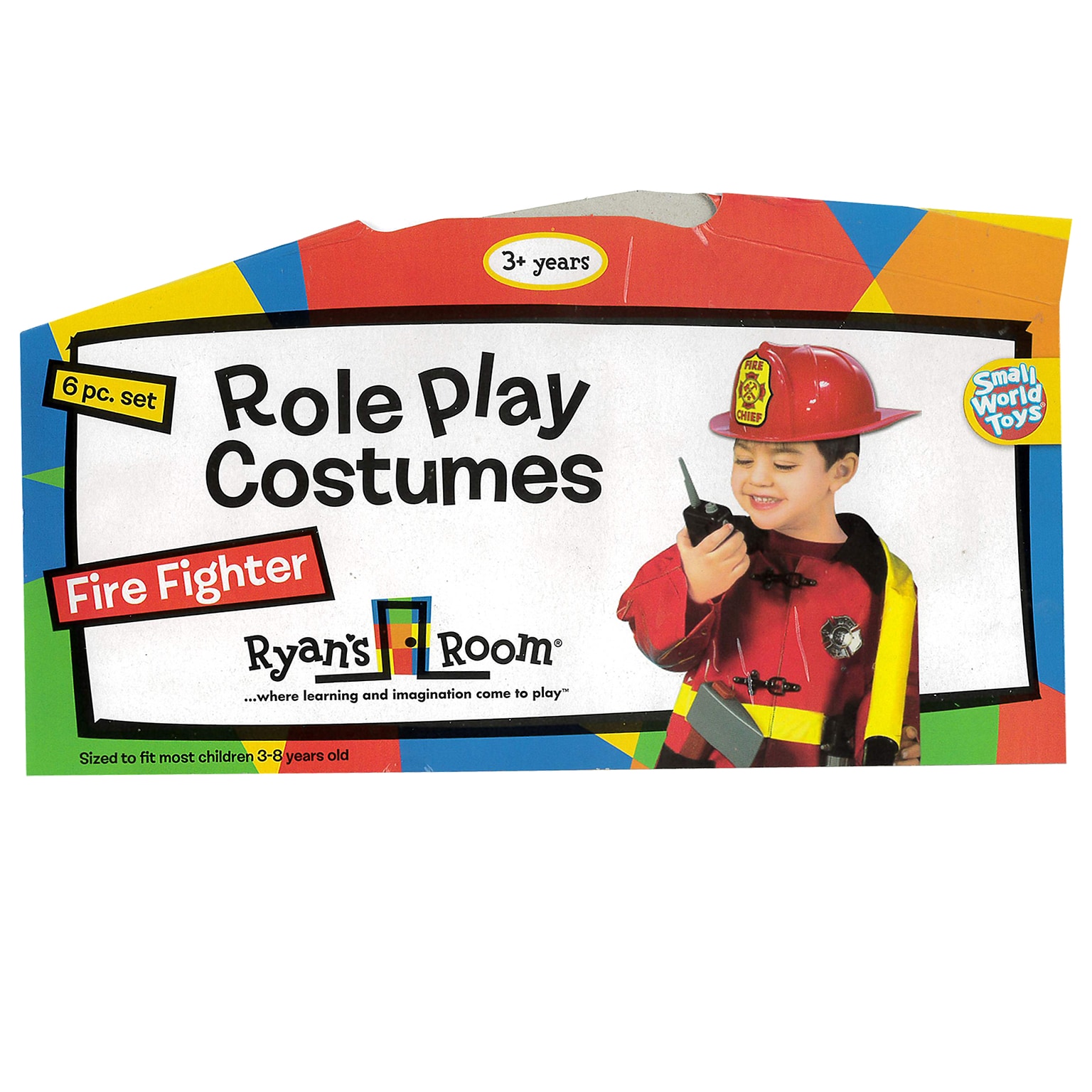 Small World Toys Ryans Room Dress-Up & Pretend Costume, Fire Fighter, Multicolored (SWT09511)